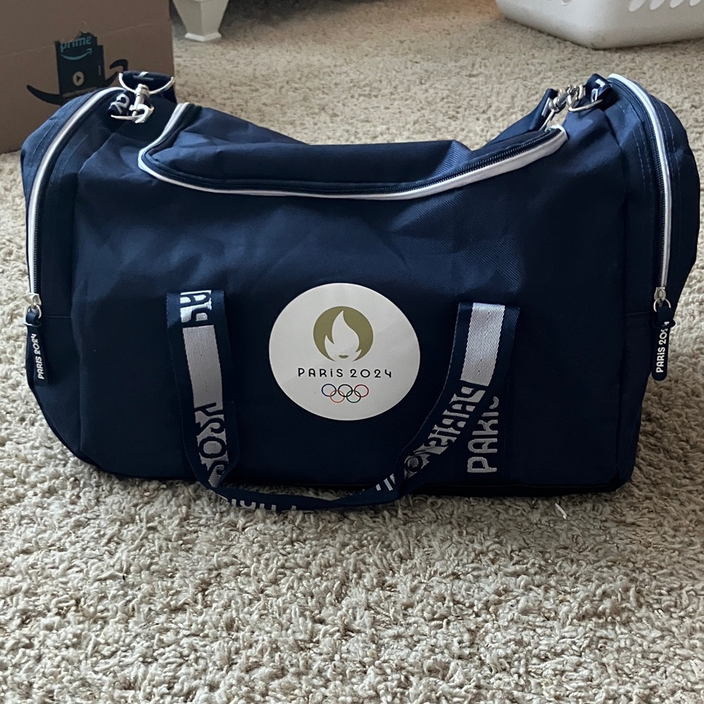 Paris Olympics 2024 Navy Blue Duffel Bag
